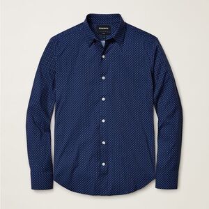 Bonobos | Tech Button Down Dark Blue Patterned Shirt